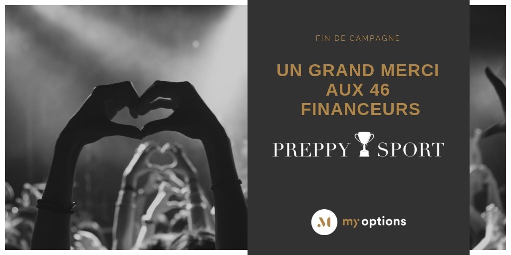 myOptions_co's tweet photo. Fin de campagne| Merci aux 46 financeurs myOptions qui aident @PreppySport à booster son développement !

▶️42 260 € récoltés = un salarié de plus pour la fin 2018 !👏

🔸Encore #merci à tous !🔸 

https://t.co/UbzwvyLI6s https://t.co/WVCD0fcLHD