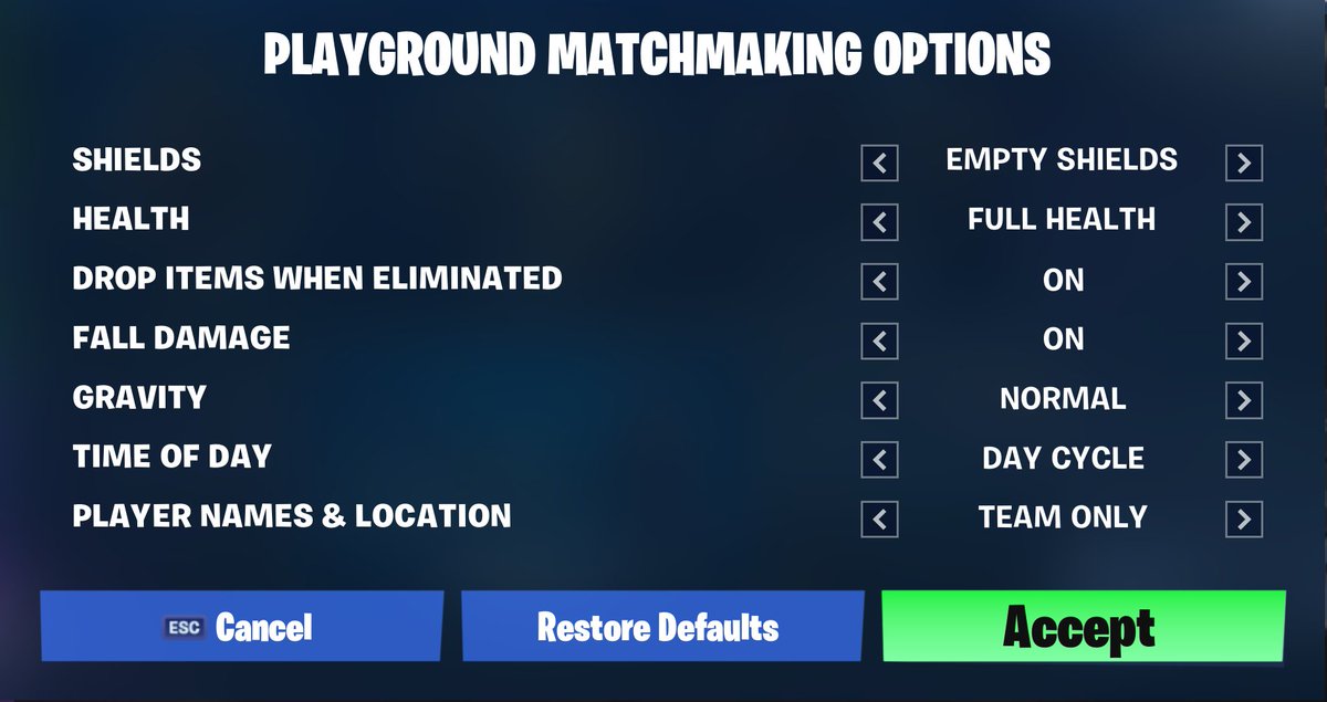 Muselk On Twitter The New Playground Options Menu Super Cool Hopefully Even More To Come