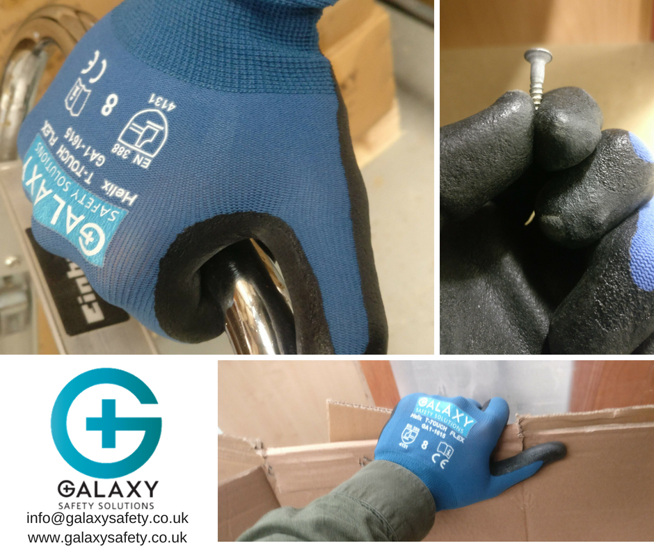 GalaxyIndLtd's tweet photo. The GA1-1615 uses our unique T-Touch Flex technology, offering improved grip, comfort and dexterity, good for small parts handling or work in an oily environment. To find out more contact us: info@galaxysafety.co.uk #gloves #ppe #glxyglvs https://t.co/jlr6OCwDrp