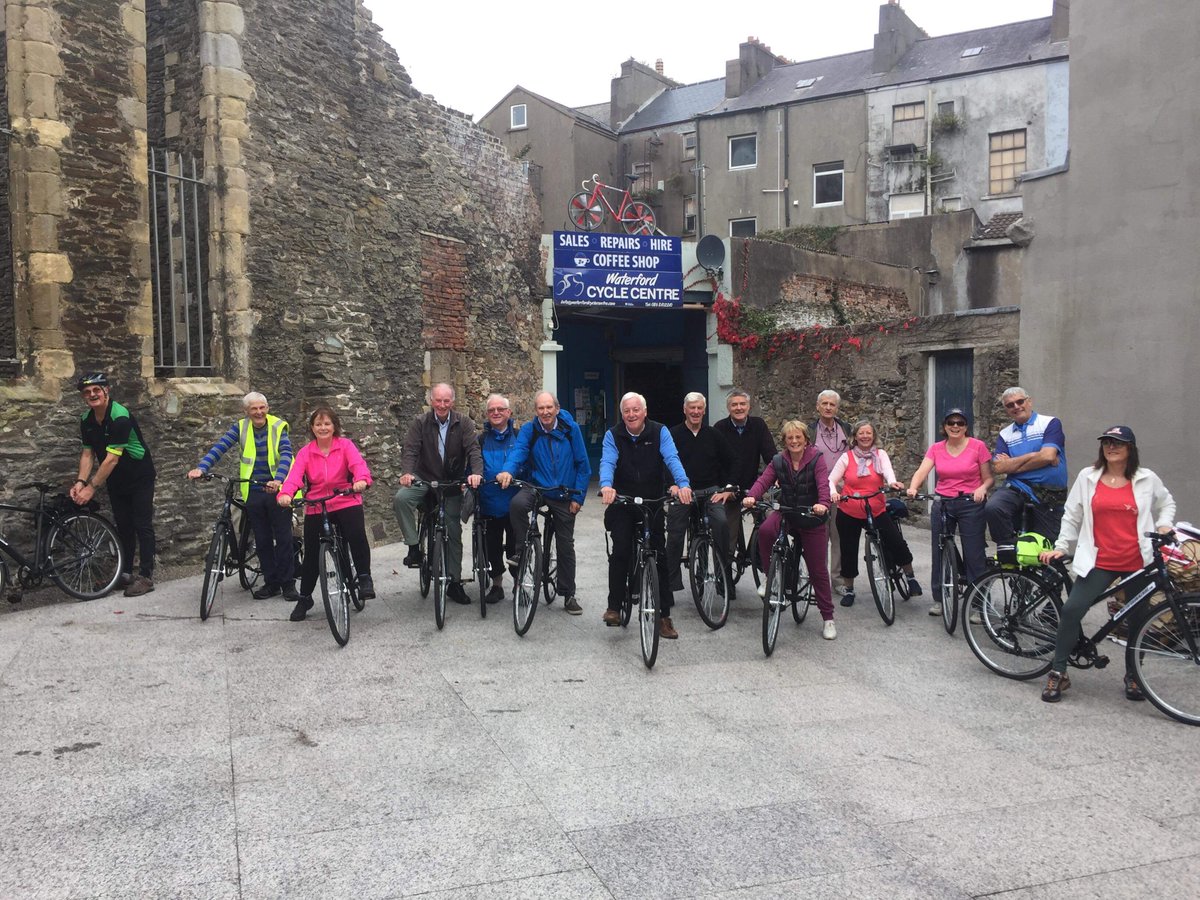 A very happy group off on the greenway to Dungarvan this morning.