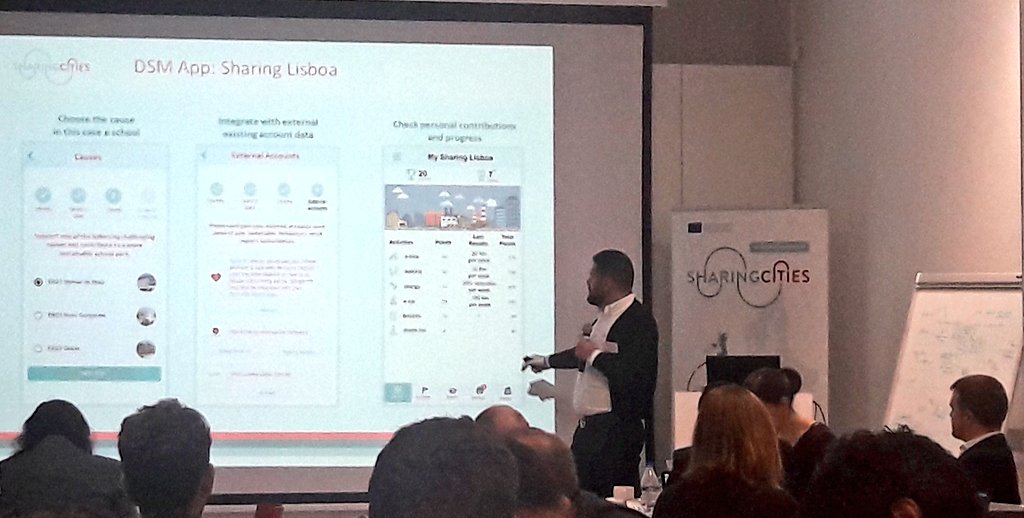 <a href="/CitiesSharing/">Sharing Cities</a> presenting #Lisbon Digital Social Market _how to develop community engagement and citizen experience #edpd #OpenData