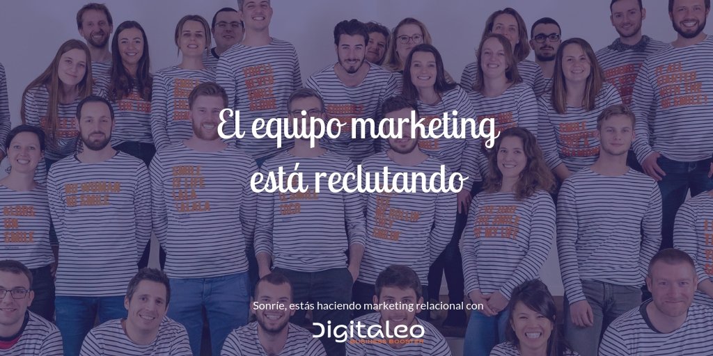 digitaleo's tweet photo. #Reclutando | 🇪🇸🇫🇷 ¡En @DigitaleoES, estamos reclutando! El equipo #España busca su próximo becario en Marketing Digital. Si quieres desarrollar una estrategia Inbound dentro de Digitaleo, en nuestra sede en Rennes...
👉 https://t.co/7bSDus7UY4
#Rennes #startups #amazingteam https://t.co/4oRs1NPMi5