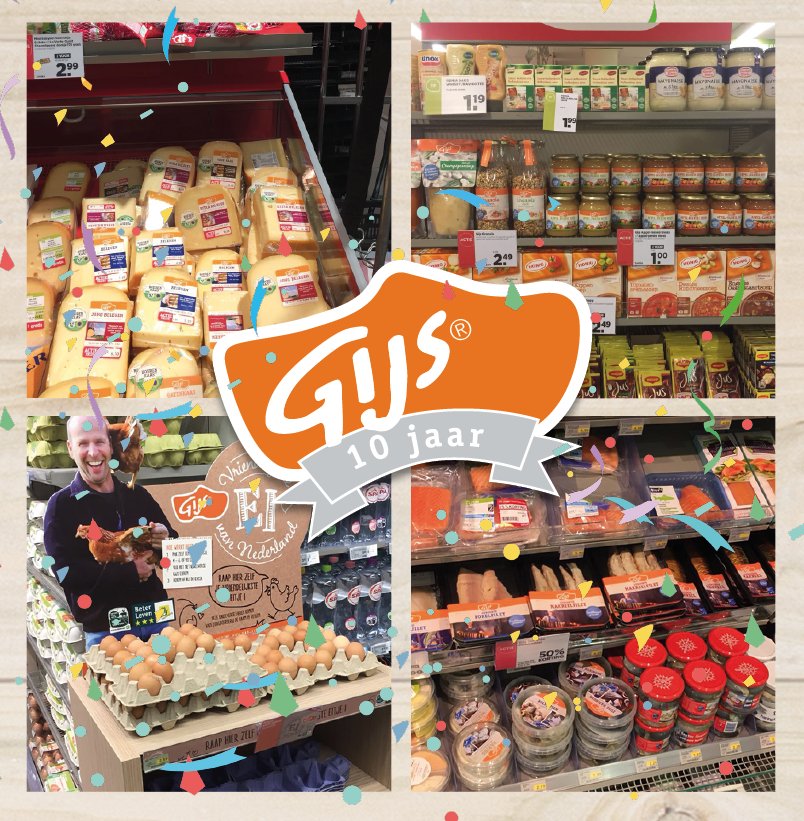 10 jaar GIJS bij <a href="/plussupermarkt/">PLUS Supermarkt</a> dat vieren we natuurlijk ook in de winkel!🥳
