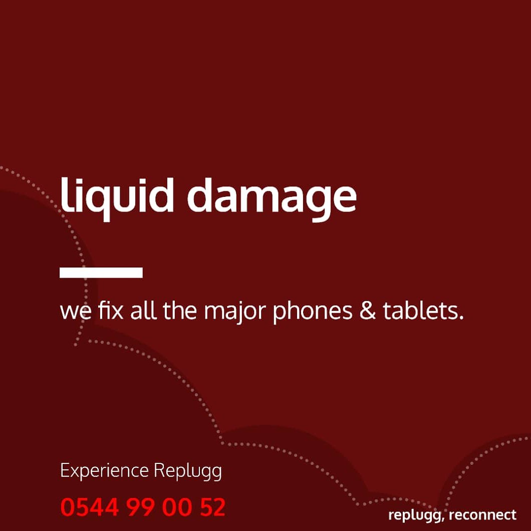 At Replugg Electronics, we fix liquid damage in all major phones and tablets.Send us a request today and our pluggers will come over to your location to repair the device. Stay reconnected as you enjoy the Replugg experience 
#RepluggExperience #samedayfix #pluggers #Replugg