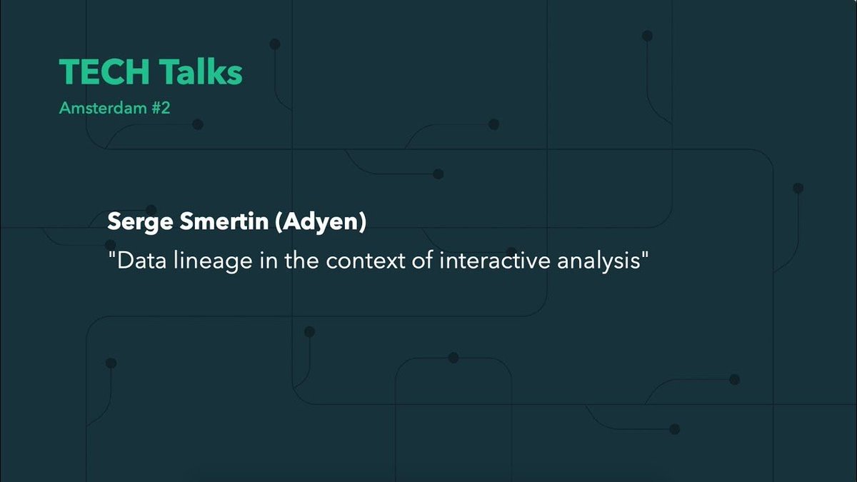 techloop_io's tweet image. The videos from our Amsterdam #TECHTalks are up on our Youtube channel! Serge Smertin: buff.ly/2xQhM0l and Lex Crielaars: buff.ly/2xQhk29. #Techloop #BigData