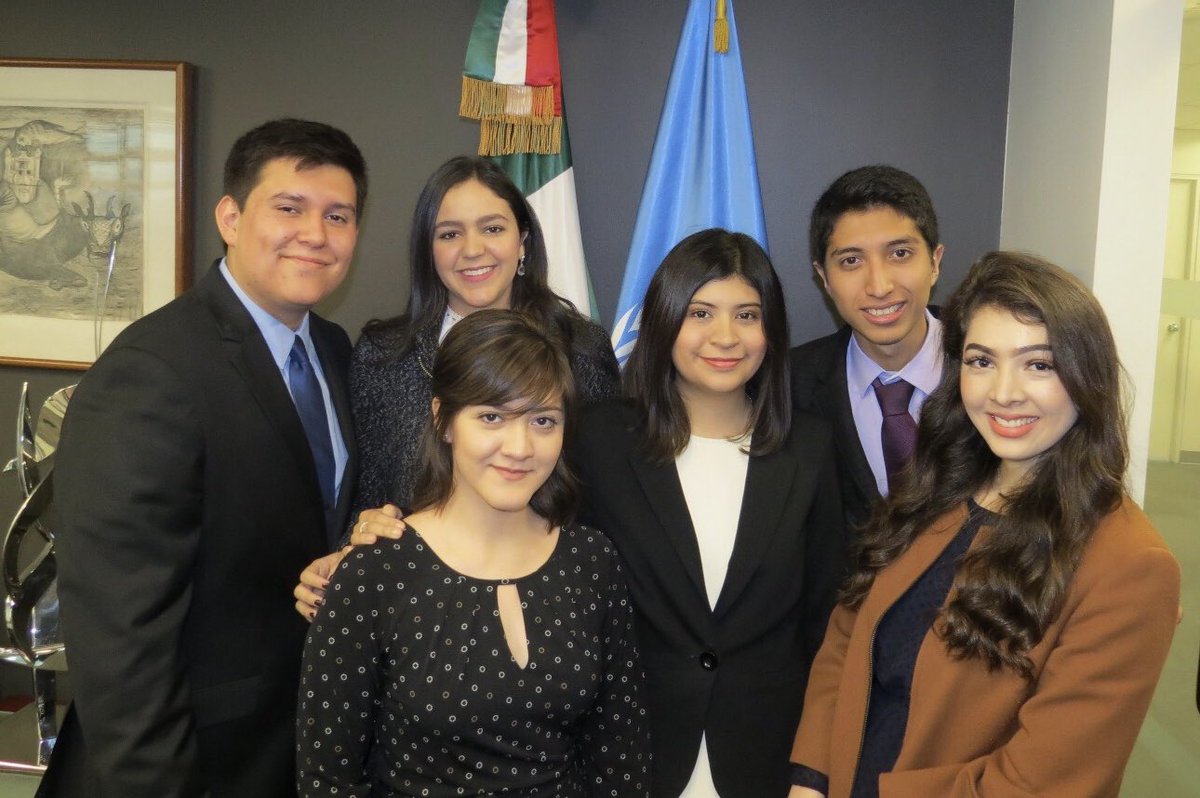 Welcome our Mexican Youth & #DREAMers Delegates to our Mission !!  Meet Mizraim (Texas), Mariela (Guanajuato), Saira (California), Meigan (Puebla), Ivan (CDMX) and Adalí (Jalisco). Hoping this will be a great experience as delegates to the #73UNGA #Youth2030 #YouthDelegate