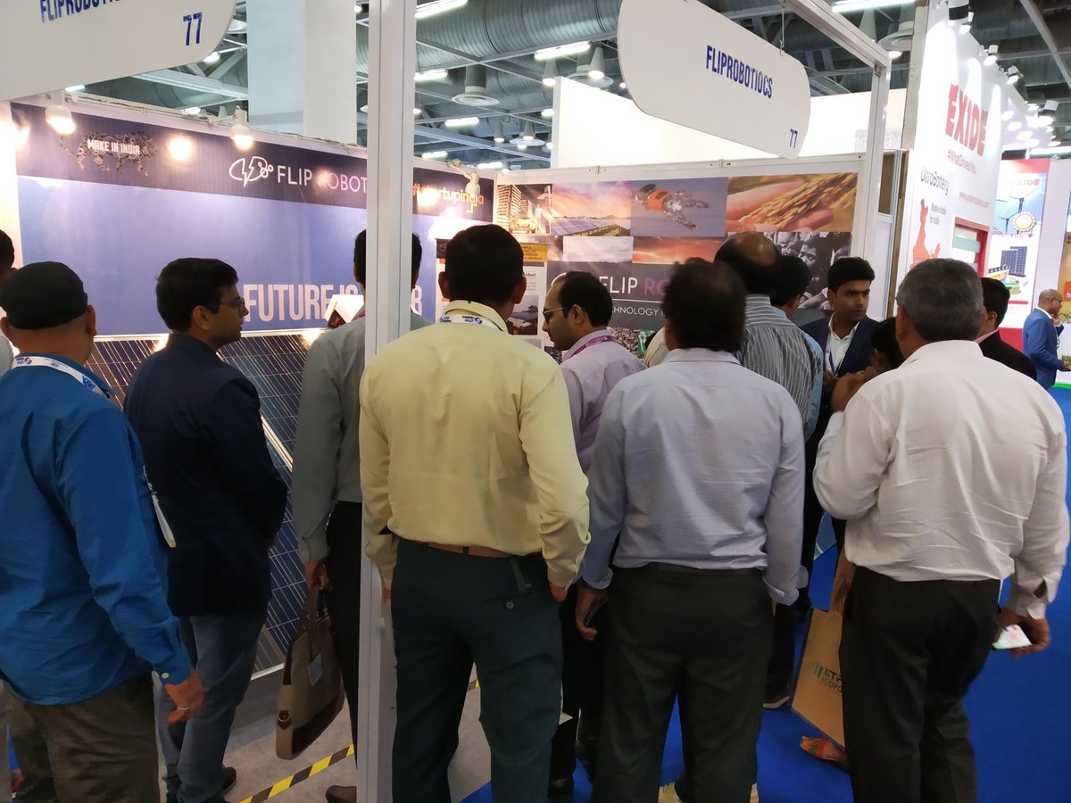 RoboticsJetsons's tweet photo. It was a great day at RE-Invest. Here is a recap. #REINVEST2018 #SolarEnergy #MakeInIndia https://t.co/r172iwBuiO
