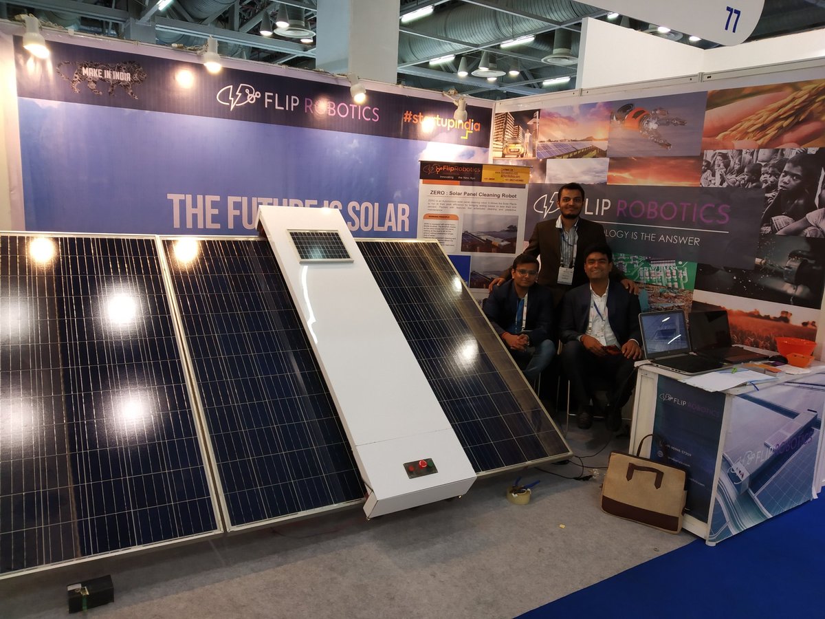 RoboticsJetsons's tweet photo. It was a great day at RE-Invest. Here is a recap. #REINVEST2018 #SolarEnergy #MakeInIndia https://t.co/r172iwBuiO