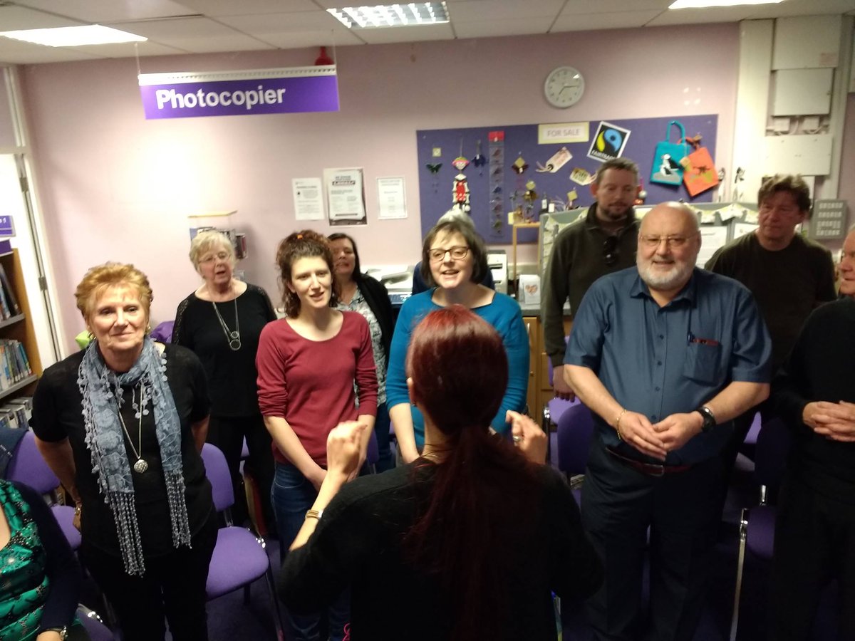 Orb Community Arts (@orb_arts) on Twitter photo The Singing For Happiness group meets at Orb every Tuesday from 6pm. Singing can really boost your mental well-being, and we're looking for new members of any ability (even if you think you haven't any!), to join in our fun group. The Singing For Happiness group meets at Orb every Tuesday from 6pm. Singing can really boost your mental well-being, and we're looking for new members of any ability (even if you think you haven't any!), to join in our fun group.