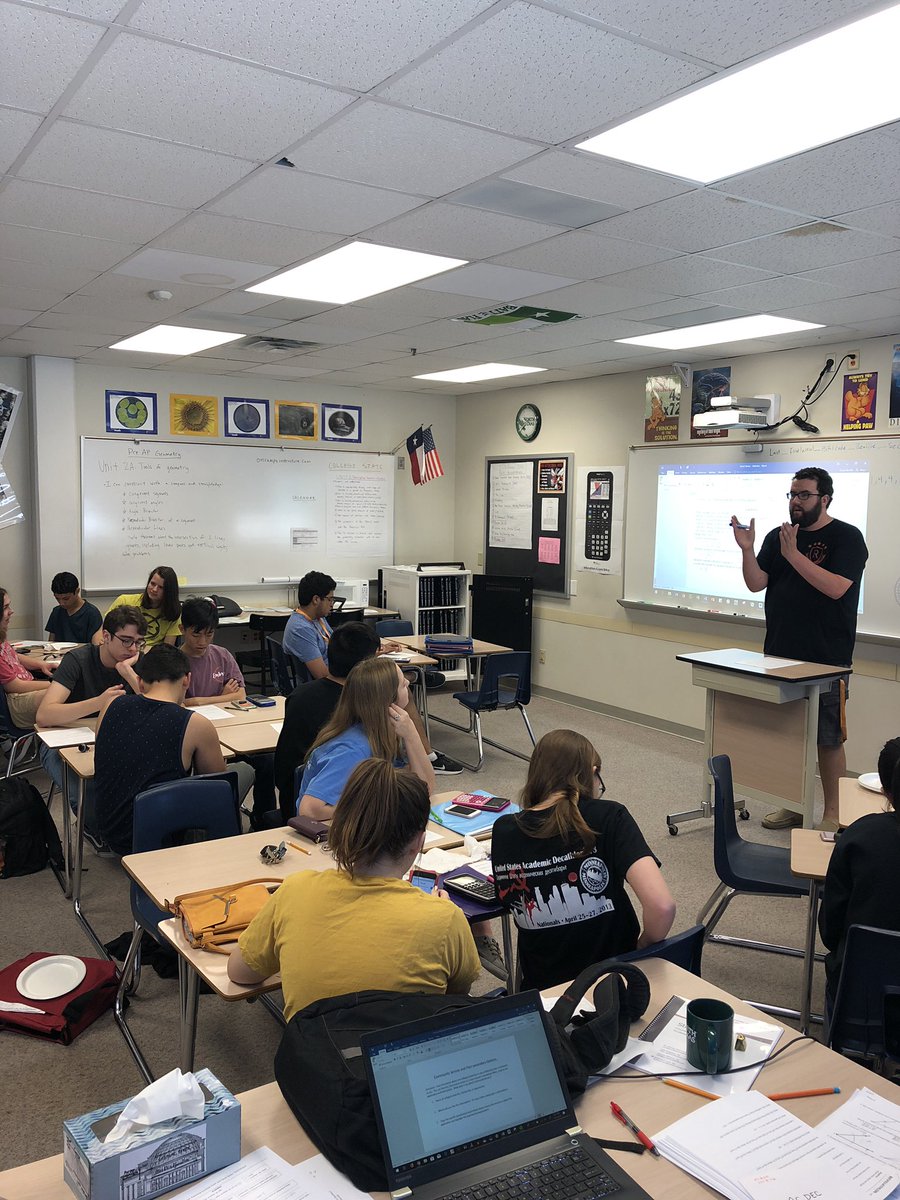 MrsMHinton's tweet photo. Who comes to school early on their day off to practice math? These Rockwall AcDec kids! #dedication @kevinwsamples @Rockwall_HS https://t.co/v8JEnNKT4q