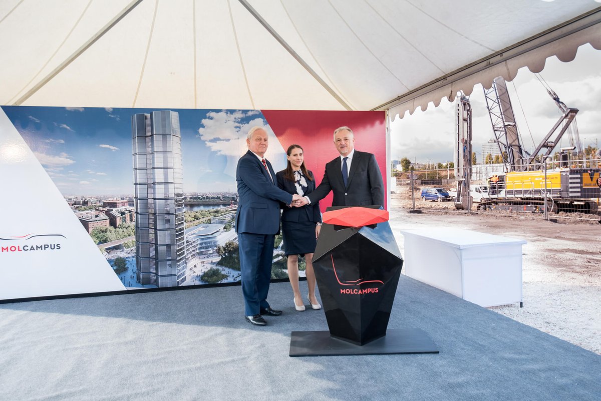 MOL Group (@mol_group) on Twitter photo MOL is a step closer to its new Budapest HQ, MOL Campus! Yesterday Chairman-CEO Zsolt Hernádi together with Eszter Búzás representing employees and the Mayor of Budapest officially laid the cornerstone for MOL’s new state-of-art HQ by <a href="/FosterPartners/">Foster + Partners</a>: molgroup.info/en/media-centr… MOL is a step closer to its new Budapest HQ, MOL Campus! Yesterday Chairman-CEO Zsolt Hernádi together with Eszter Búzás representing employees and the Mayor of Budapest officially laid the cornerstone for MOL’s new state-of-art HQ by <a href="/FosterPartners/">Foster + Partners</a>: molgroup.info/en/media-centr…