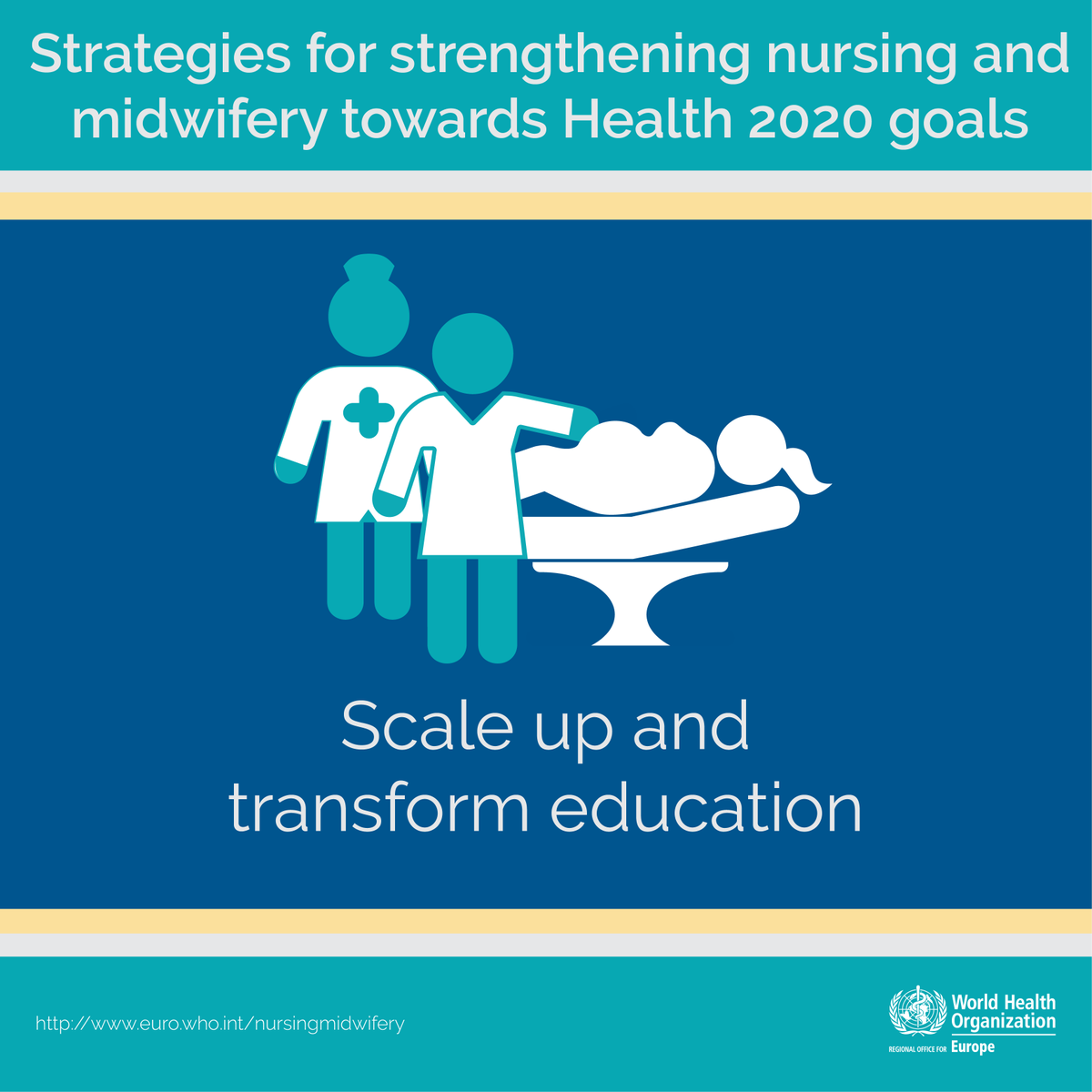 WHO_Europe's tweet photo. Strengthening #nursing and #midwifery can help the European Region make progress towards the Health 2020 goals. But it’s not just about more nurses and midwives − it’s about adapting training and education to make sure they can meet health needs. #PrimaryHealthCare #HealthforAll https://t.co/qA3OJIRH0W