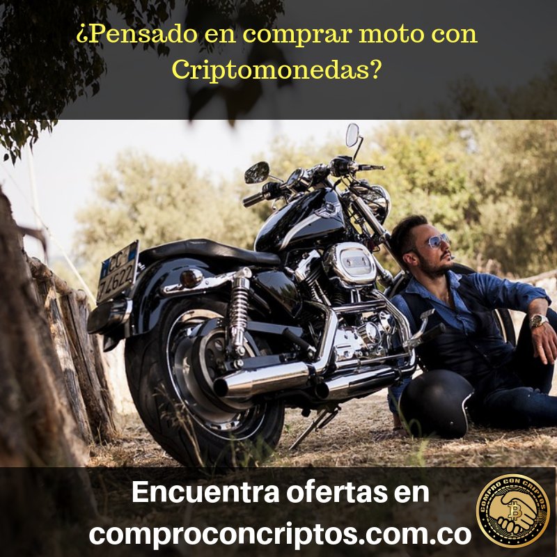 comproconcripto's tweet photo. ¿Te imaginas comprar una moto con Criptomonedas?
Ya es posible, conoce todas las ofertas de nuestros usuarios en:
https://t.co/bZnsRK9GF9

 #dash #criptomonedas #dinerodigital #comprarconbitcoin #bitcoincolombia
#comproconcriptos #Cryptocurrencies #bitcoincash #bitcoin #gm_coin https://t.co/u1owtnGunf