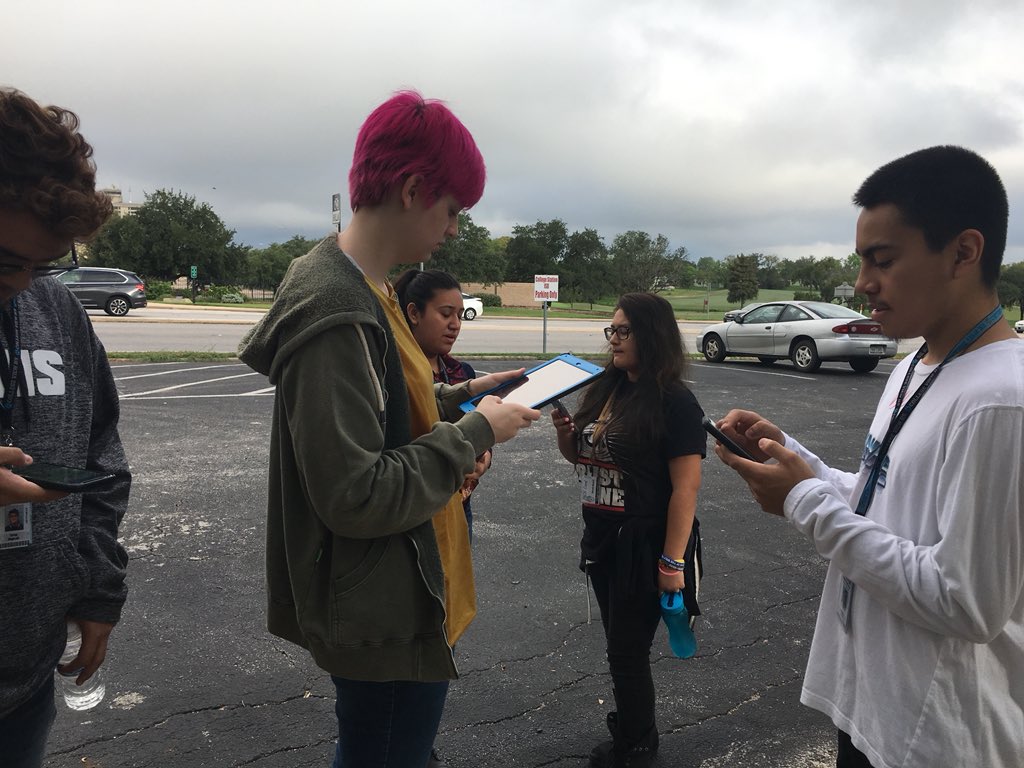 gradt1216's tweet photo. #gamedesign playing #PokemonGO to better understand #augmentedreality Day 4 of my #secureret @TAMUEngineering program lesson #Cybersecurity @CollegeViewHS3 https://t.co/VLZP1FCyqW