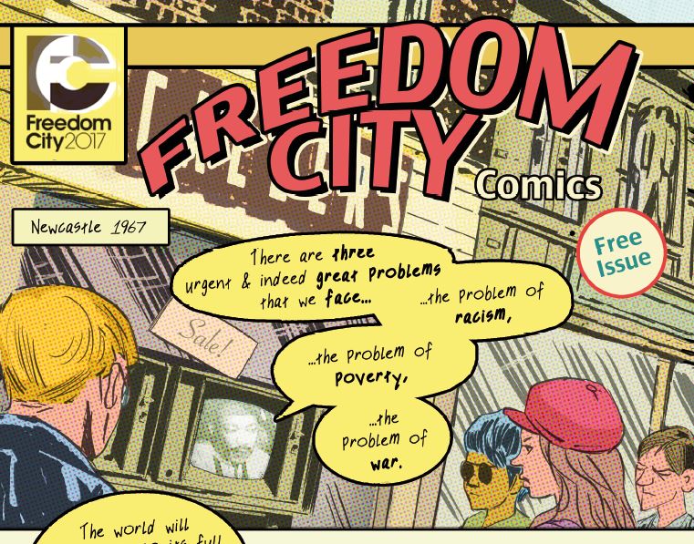 appliedcomics's tweet photo. To celebrate #BlackHistoryMonth (UK) we’re sharing links to the #BHM-specific chapters of our #FreedomCityComics anthology. Read the full comic and download the full learning framework, all free: https://t.co/LiCMQGAbhF https://t.co/tmIUTtZWo7