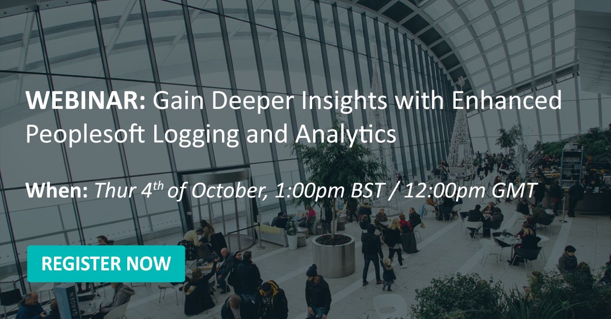 CedarConsulting's tweet photo. Our partners #Appisan host an informative #webinar demonstrating how their combination of Granular Logging &amp; #PeopleSoft Security Analytics can give you the insights needed to spot a possible security threat before it's too late! Register @ https://t.co/YALSE0S00x https://t.co/yhH80KBWoT
