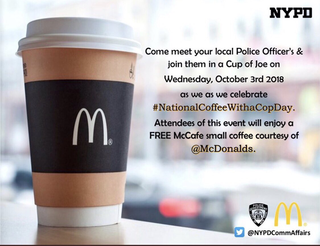 BGCChicopee's tweet photo. Hey @ChicopeeMa_PD! We have a FREE hot cup of joe with your name on it between the hours of 3:30 and 4:30 this afternoon in celebration of #NationalCoffeeWithACopDay, served by our very own Club Cubs! ‘❤️’ this tweet if you’ll be visiting! https://t.co/dFt17sy2lH