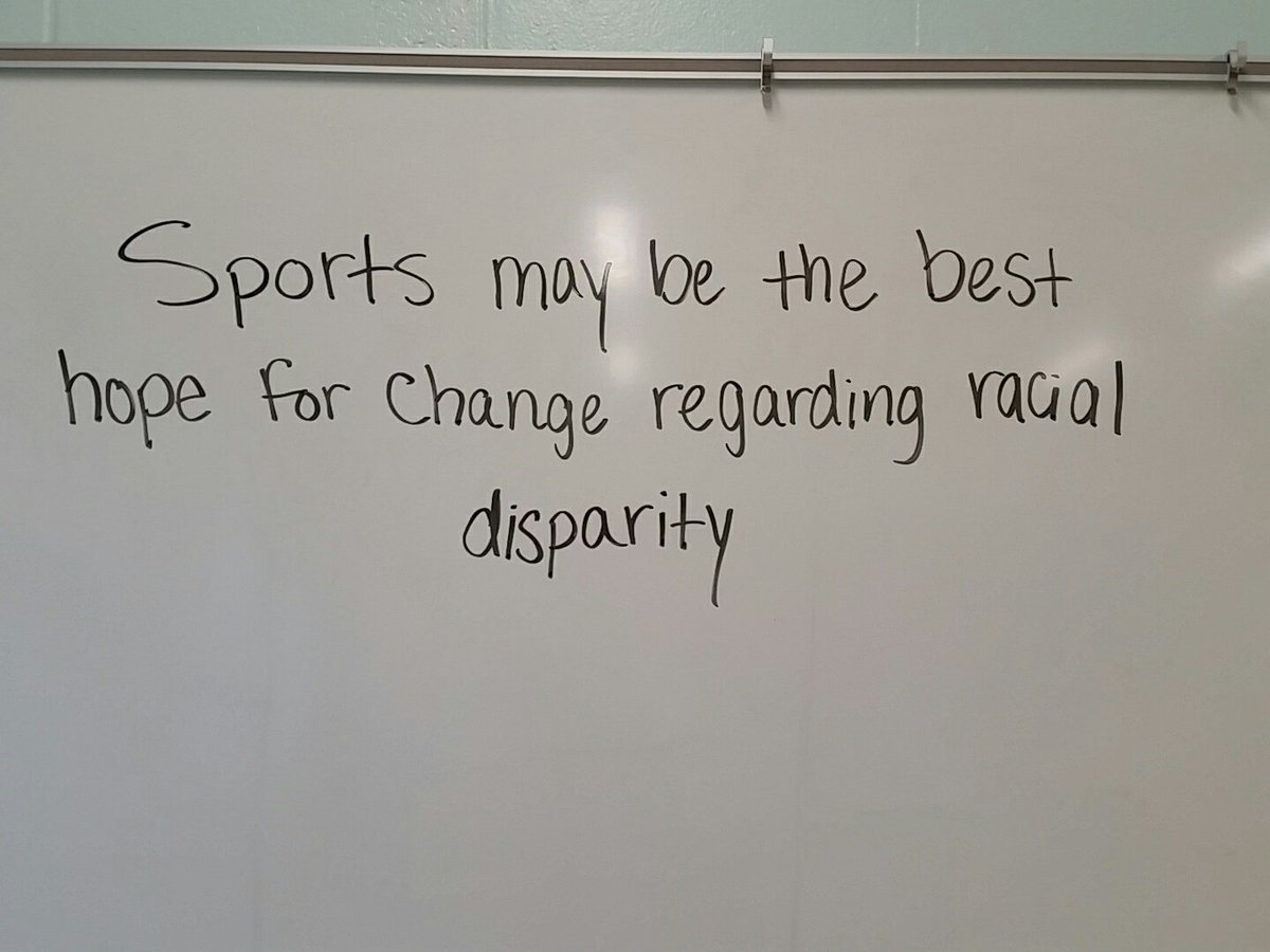 nikkibee2801's tweet photo. Today's discussion topic in History of Sports. #controversyintheclassroom #socstudme https://t.co/66hNcfxRCU