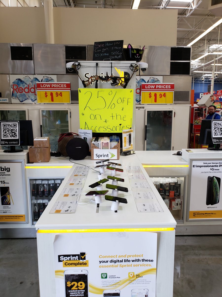 switching to Sprint can get the iPhone XS for
100% off or 50% off with Sprint Flex with a ELIGIBLE TRADE-IN DEVICES AND WE HAVE ALL ACCESSORIES ARE 25% OFF!!!!!!!