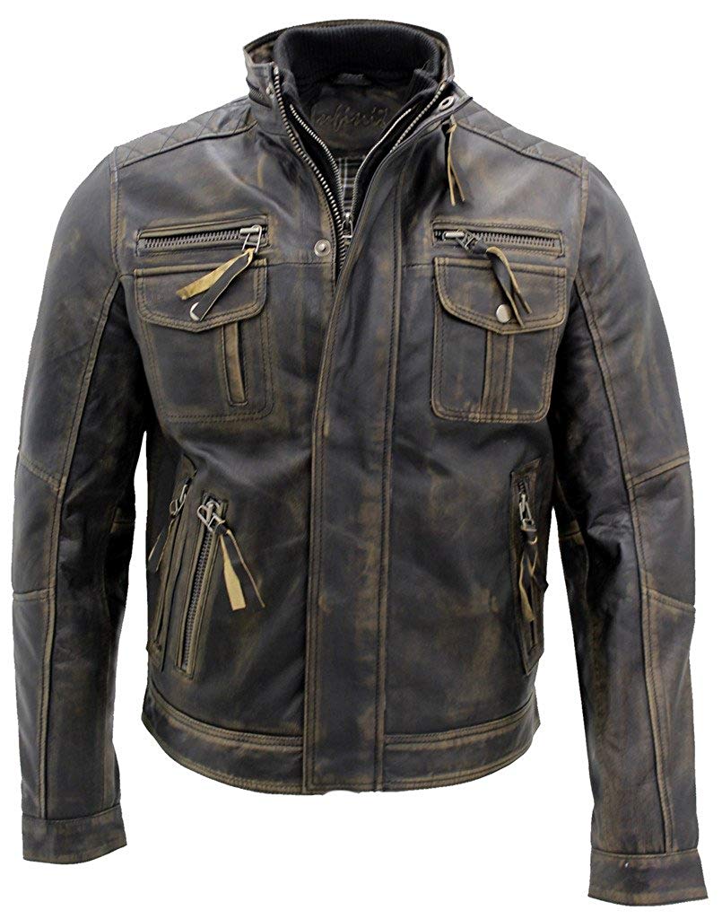 hubofleather's tweet photo. Biker fans we are present Vintage Mens Biker Cafe Racer Leather Jacket with high quality material &amp; free surprise gift! https://t.co/Q3OiM6nIoO https://t.co/dLEli62JwK