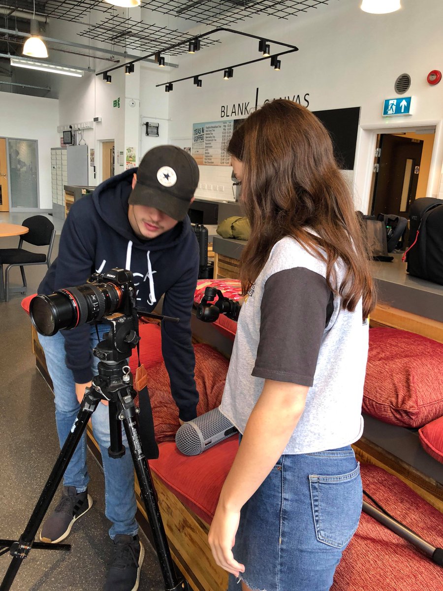 RedProductions4's tweet image. Our VT team have been out filming today in preparation for Fridays show! A couple days until we go live with our first CCITV show of the year! We've great chat and interviews along with a performance from faculty student Lily Drennan from Music Technology to showcase her course!