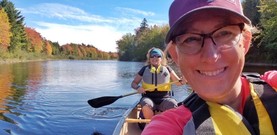 ottsworld's tweet image. The hut to hut  trail by @mainehuts is no only for hiking in the summer, you can also mountain bike and canoe/kayak your way between some huts! #MaineThing #paddlepower #girlpower