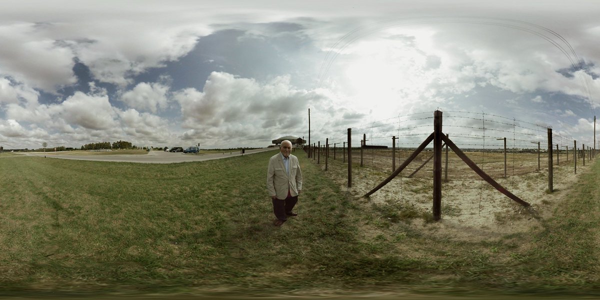 NSMagazine's tweet image. Through the magic of virtual reality, walk alongside Holocaust Survivor Pinchas Gutter as he returns to Majdanek concentration camp, the last place he saw his immediate family. The Last Goodbye is now open @ilhmec through January 27, 2019  #TakeAStand  bit.ly/2Qo6N5c