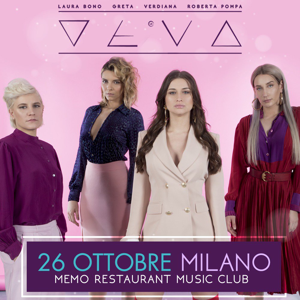 LEDEVAOFFICIAL's tweet photo. Good news 🎉
Il 26/10 torniamo ad esibirci al MEMO Restaurant Music Club per la chiusura di questo bellissimo #4Tour!
Oltre al live, avremo modo di stare insieme, chiacchierare e conoscerci meglio! 😍
Non vediamo l’ora! ✨
Quanti di voi verranno a trovarci? 💕
.
#LeDeva #LeDeva4 https://t.co/dx2nytqb3j