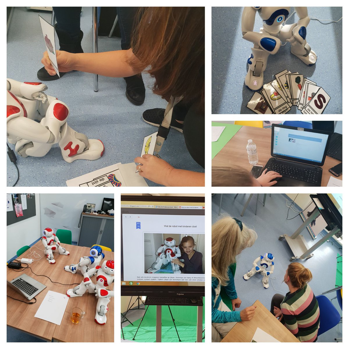 kimmies1979's tweet image. Vandaag een workshop #onderwijsrobot voor collega&apos;s van diverse scholen zodat #Qliqie nog meer kinderen kan bereiken! 😊 @QliQ_PO @LindaVoort @CindyRaaij 😊💝 #programmeren met #taal