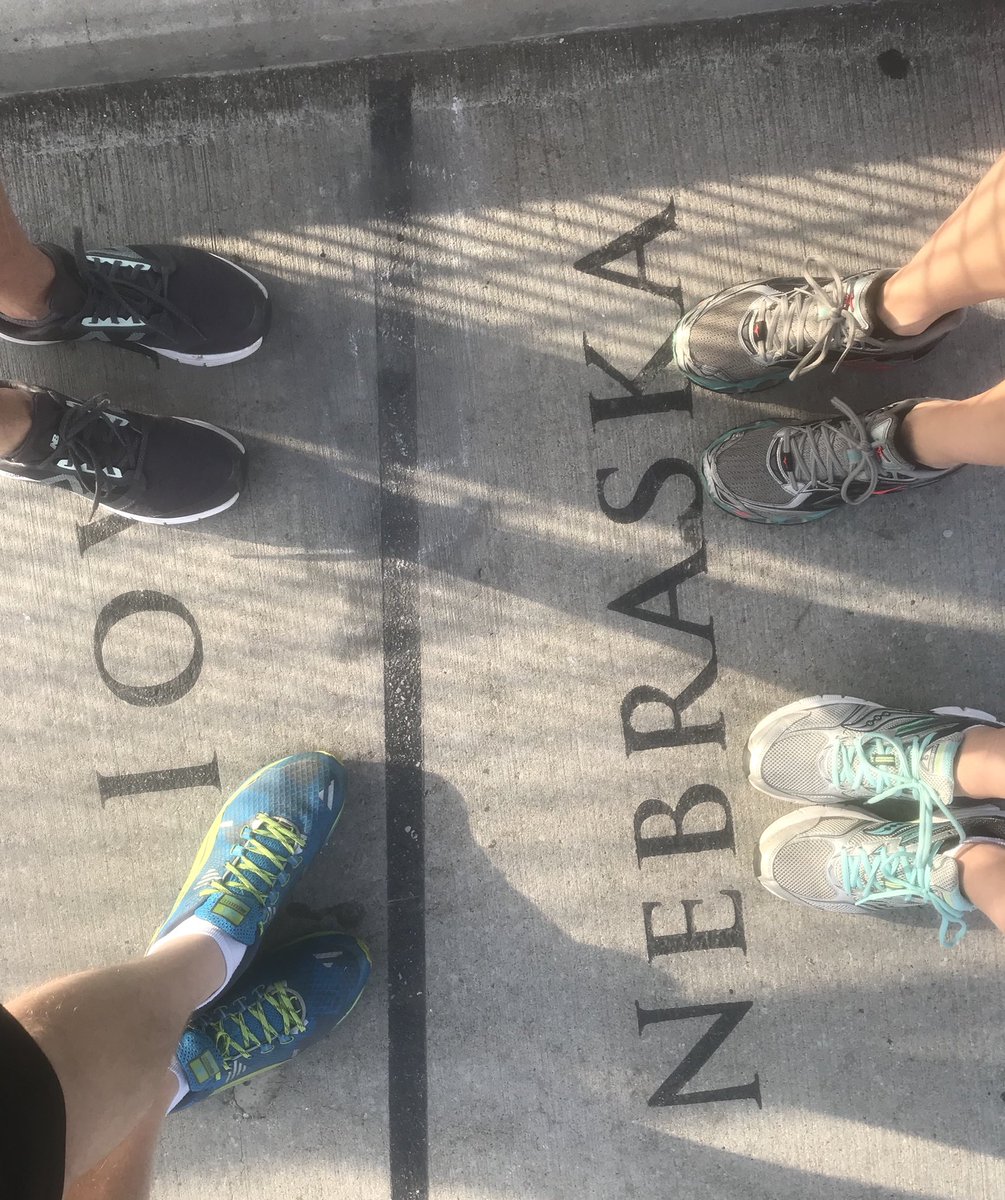 FullKorrPress's tweet photo. Walked from Nebraska to Iowa today...#nabecomm18 #nabemore #workingandwalking #twostatesonewalk https://t.co/Oi3POVQfir
