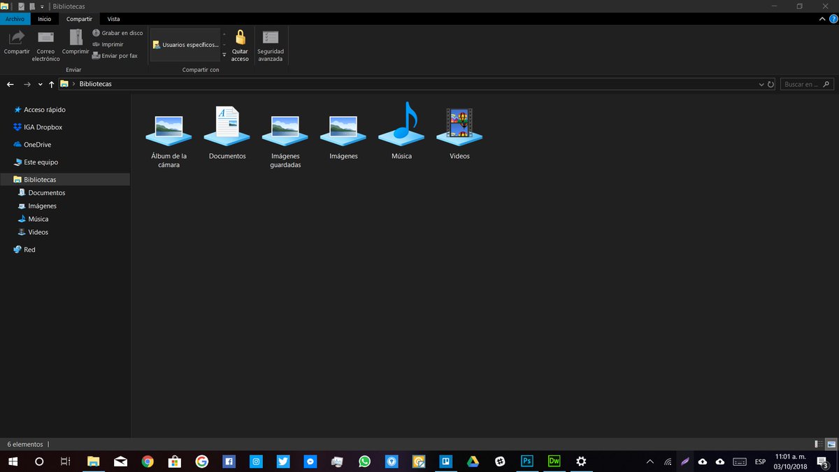 Sammy8a's tweet image. Al fin Windows 10 ya no me va a quemar los ojos cuando esté trabajando a las 3 de la mañana! 🙌 #Windows10 #windows10octoberupdate