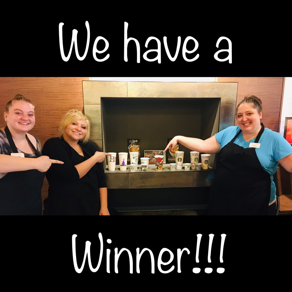 DiningAtHanover's tweet photo. Cafe 1827’s free drink winner! Awesome artwork! Thank you to everyone who took part in the Cup Contest! #winner #parkhurst #cafe1827 #hanovercollege #thatsthebeautyofhanover #panther https://t.co/USLhO24QAx