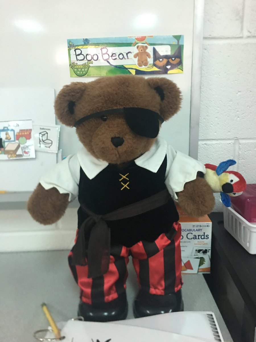 akd51201's tweet photo. In celebration of our schools ribbon cutting, we dressed Boo Bear to be an official Buccaneer! @BryanRoadES @KillenCrystal https://t.co/y3F8ejnJJD