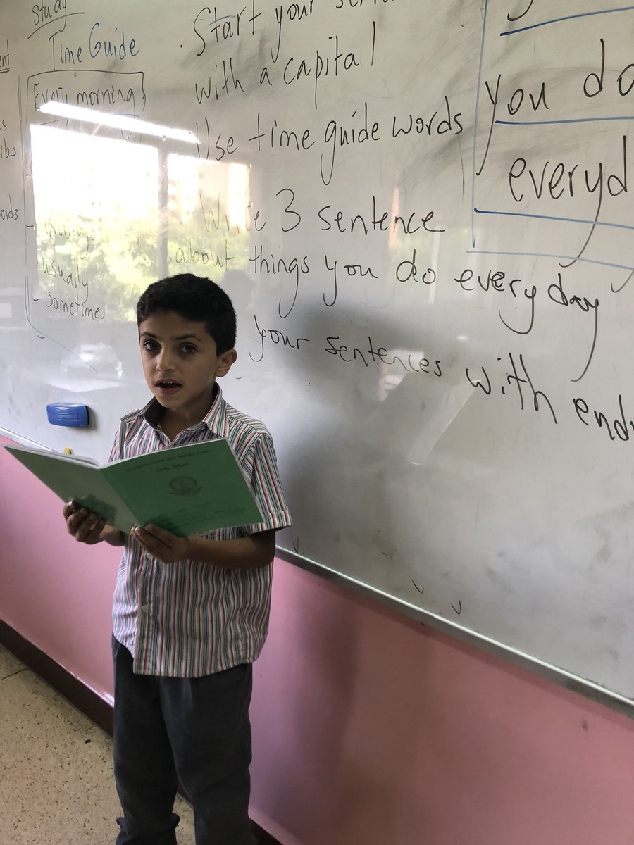 susant121's tweet image. Through writing about their daily routine in their journal, Grade 3T learners reinforced two skills: writing and using simple present tense #intergratedlearning @MakAishaSchool