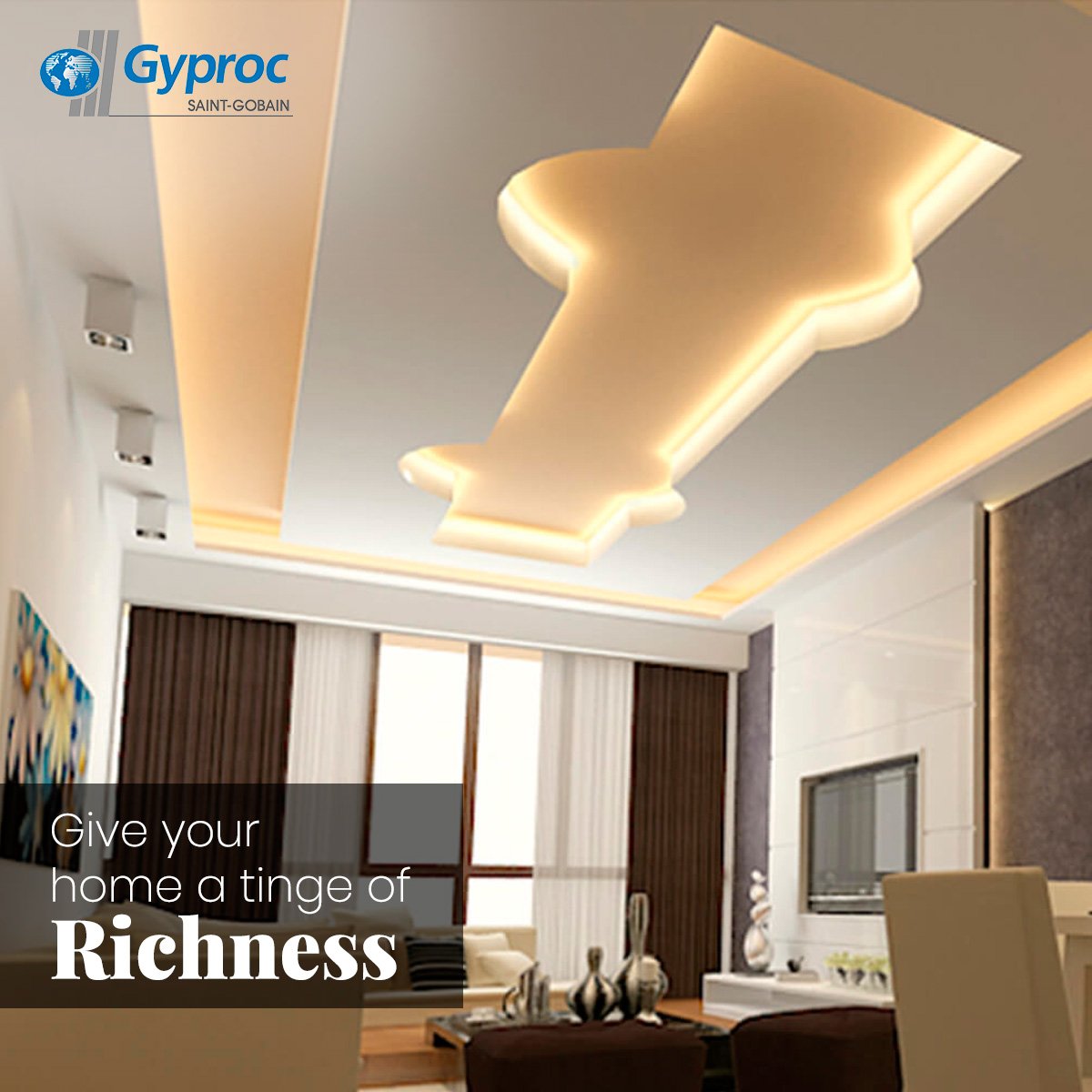 Gyproc India On Twitter Give Your Home A Tinge Of Richness With