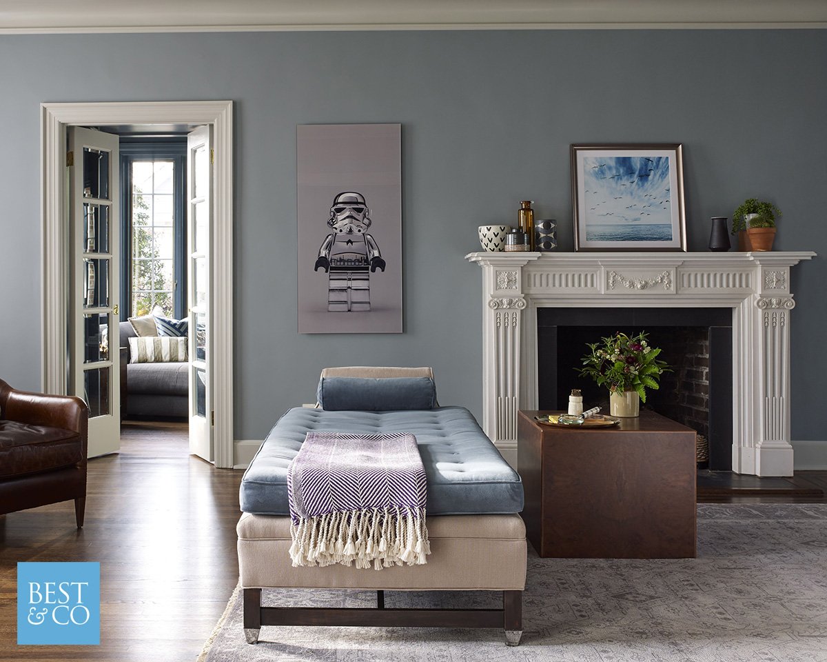 Dark walls, fine trim work, and pastel colors - just a few of things that make our world go round.