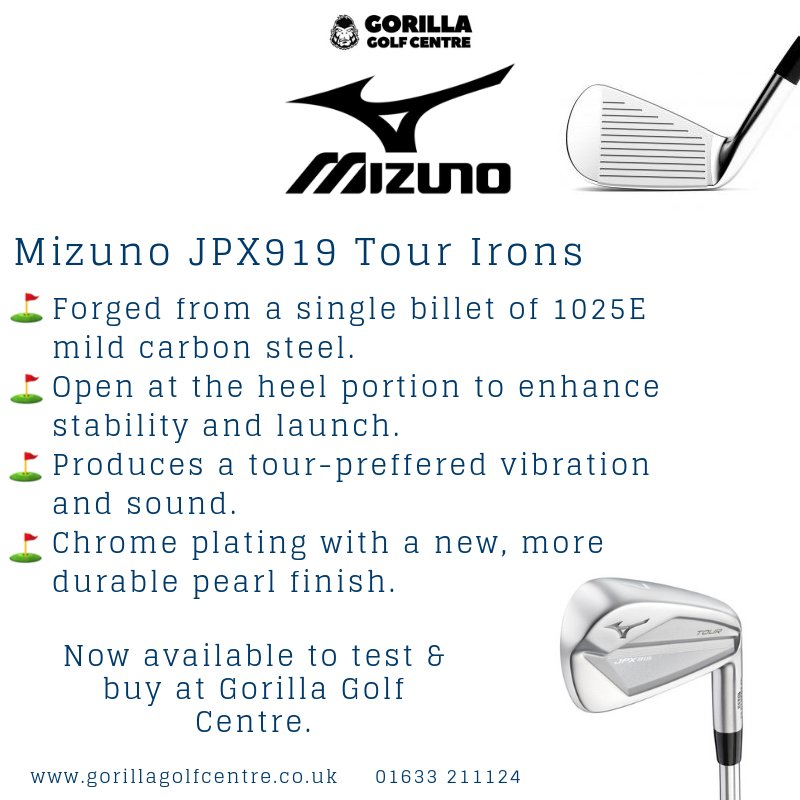 Looking to upgrade your irons? Take a look at the Mizuno JPX919 tour irons! 🦍 ⛳️ 🏌️  #GorillaGolfCentre #Golf #Mizuno