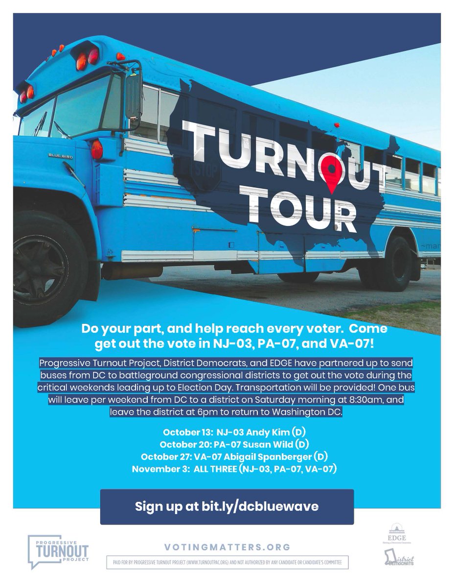 There are only 5 weekends left before #2018Midterms. 

Have you knocked on any doors yet? 
Have you sent any texts for candidates? 

Join our FREE Saturday day-trips!  

Signup here: millennialedge.org