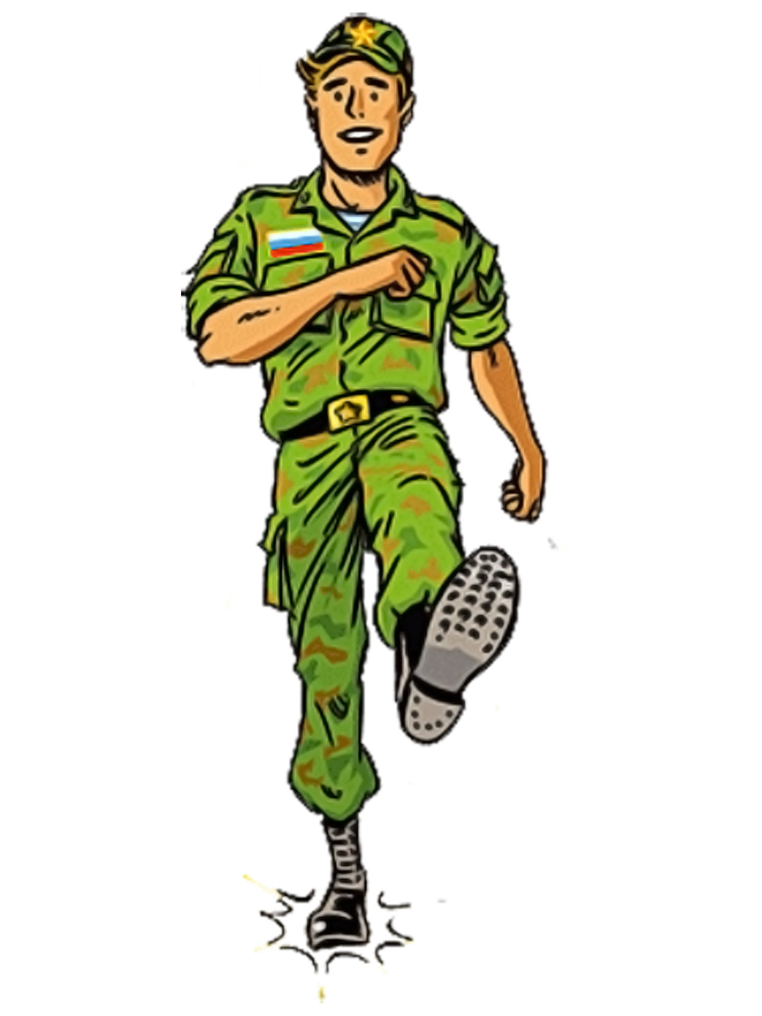 Анимационные военные картинки, днем
