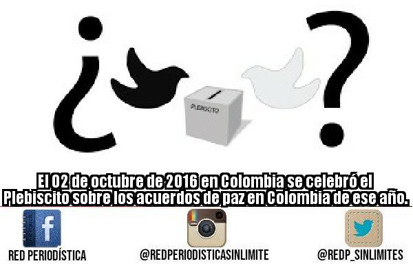 RedP_Sinlimites's tweet photo. #eldato #quotes #SabiasQue #DidYouKnow #Colombia #acuerdos #Paz #plesbicito #FARC #negociaciones #Politica #Sociedad #cultura #Guerra #Paz #JEP #JEP2018 #jep @DeLaCalleHum @JuanManSantos @TimoFARC @COL_EJERCITO @FondoONUCol @onucolombia @manos https://t.co/8EItRj6jYQ