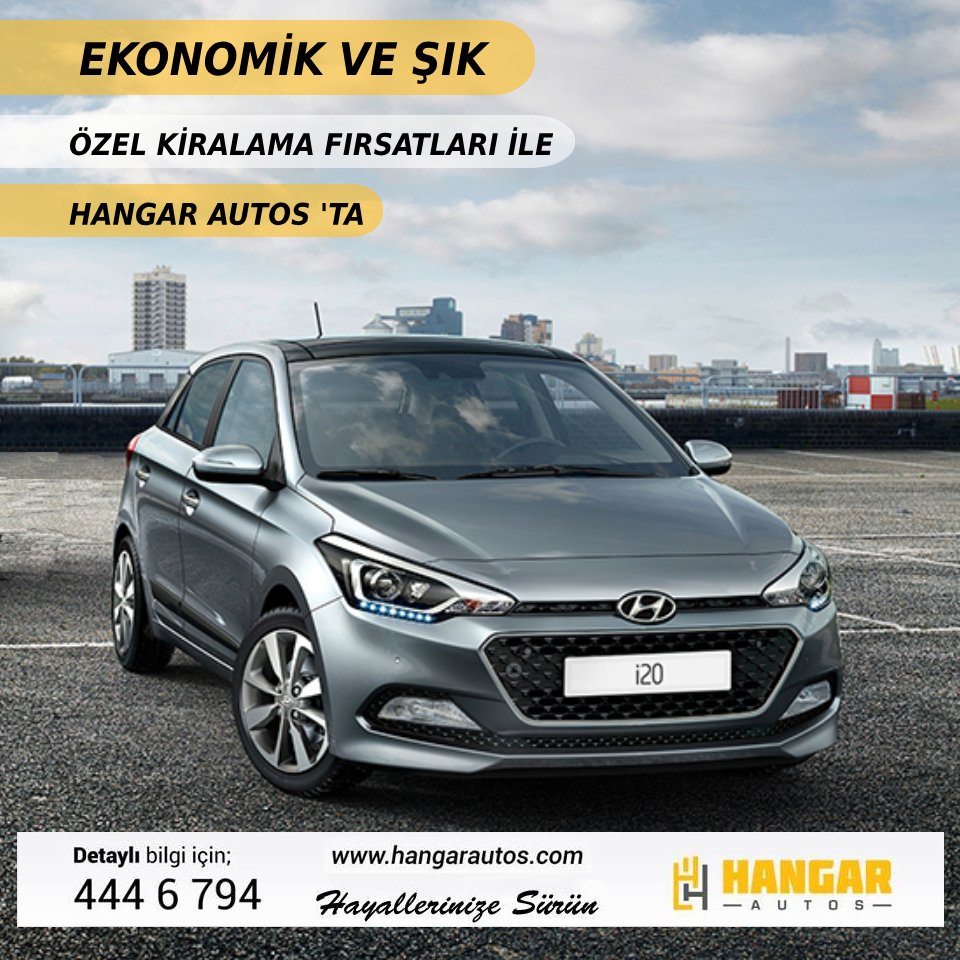 Hyundai İ20 ve diğer ekonomik araç kiralama fırsatları için
>>>  hangarautos.com

#rentacar #hangarautos #arackiralama #rentalcars #kiralıkaraba #hayallerinizesürün #Autovermietung #mietwagen #guvenlisurus #safety #cars #discover #hyundaii20 #Rental #araba #Otomobil