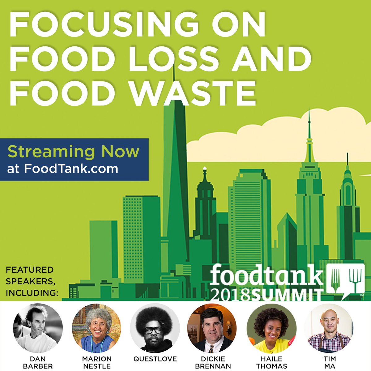 foodtank's tweet image. Let’s end food waste! The 2018 #FoodTank Summit is streaming live free all day (today)! We have 35+ speakers moderated by NYT, WSJ, CNN, and more. Tune in at FoodTank.com. Please help us spread the word!