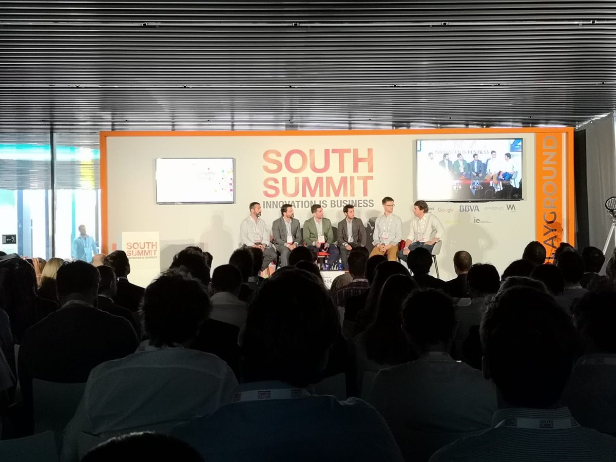 ZubiLabs's tweet photo. NOW #SouthSummit18 🔝"Blockchain:Building the pillars of transparecncy, trust and UX" Daniel Díez @UST_Blockchain, Miguel Caballero https://t.co/gd69TqPjW7, José Mínguez Innovation Market @Iberia, @Endesa Carlos Kuchkovsky @bbva, @chr_burg @sharecharge, Álvaro Gracia @Telefonica https://t.co/eYD4ybukl4