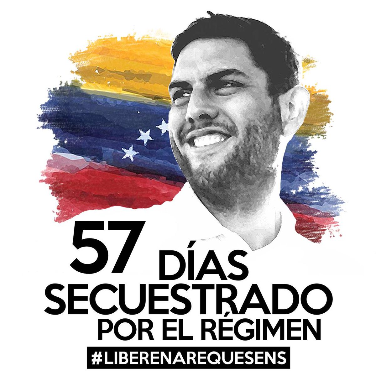 JuanRequesens's tweet photo. #3Oct 57 días lleva el diputado, Juan Requesens, tras las rejas injustamente. El régimen lo encarceló porque nunca dejó de luchar por #Venezuela https://t.co/SUinTqHKhC