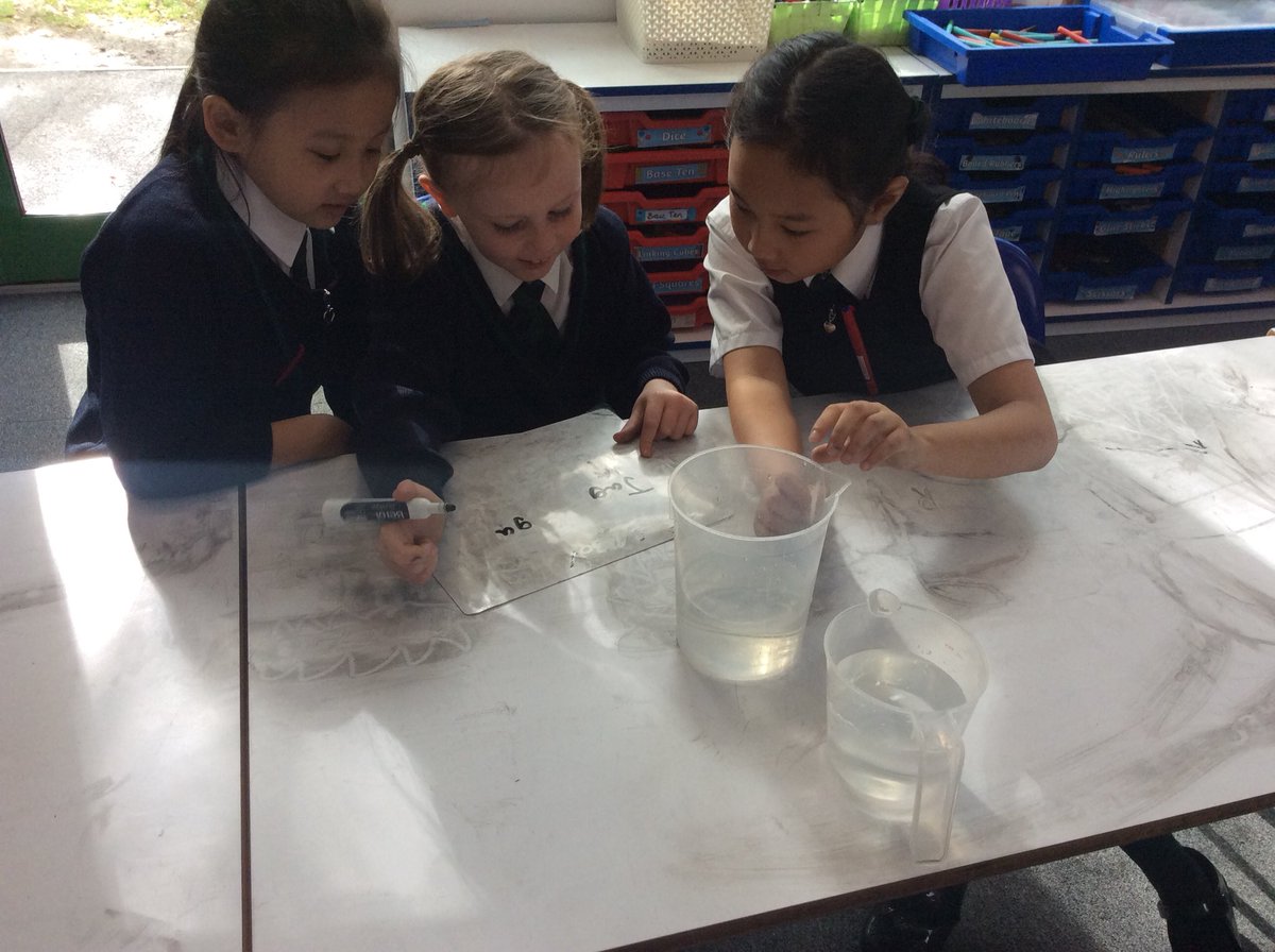 Year6TLEAVERS21's tweet photo. How many mililetres and litres are in each measuring jug? π°π #unitconversions #calculatethedifference #stimulus #maths https://t.co/NOLmENcip9