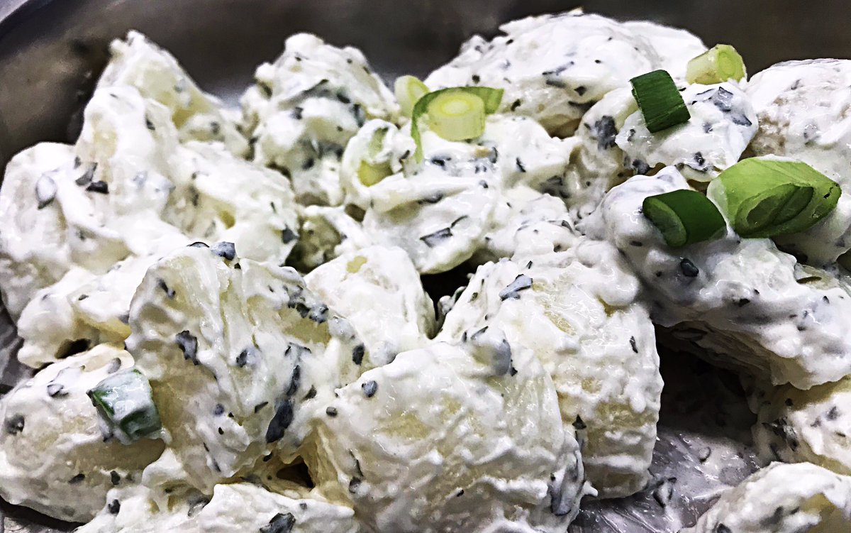 SSJSCanterbury's tweet image. On the menu today, organic Potato salad straight from the Forest School. #patchtoplate