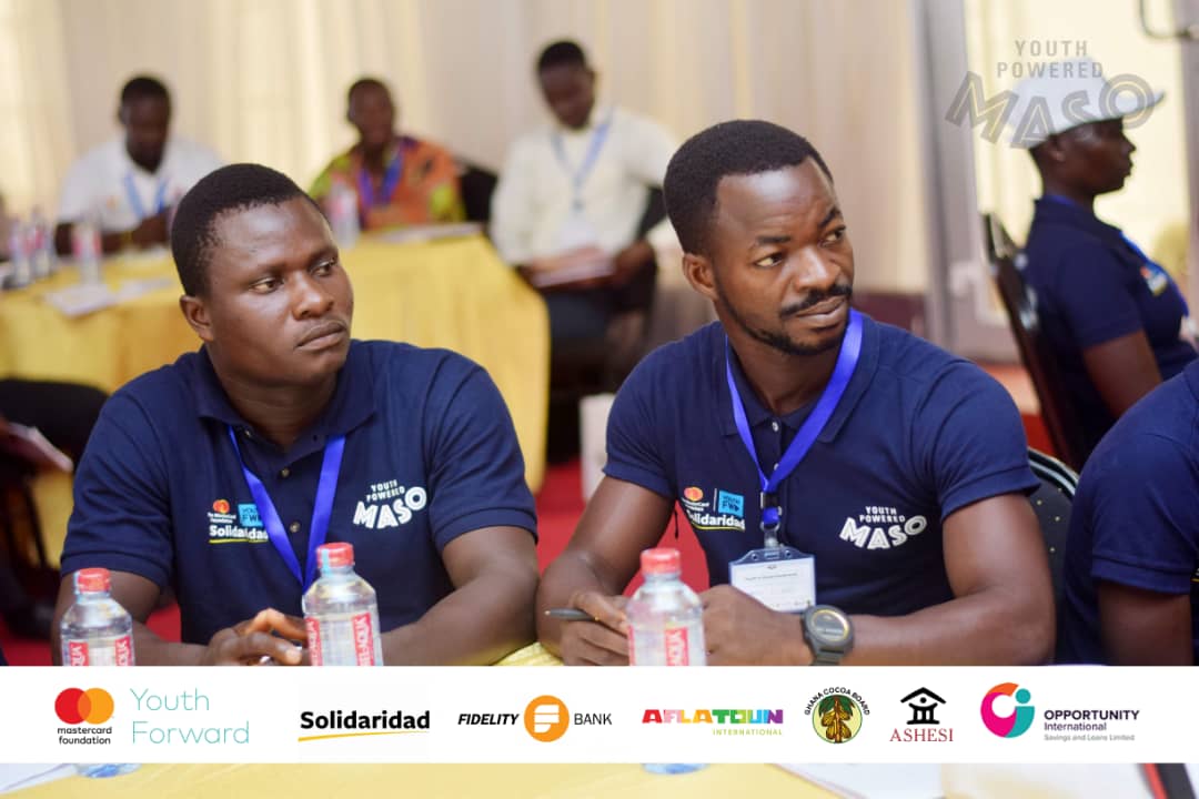 masoghana's tweet photo. Thanks to all the #cocoa  #finance #agribusiness sector participants who attended our maiden #MASOYouth in Cocoa Conference in Kumasi. Your presence made a huge impact on the success of the conference.  #GhanaCocoa @Solidaridad_wa @Aflatoun @ghcocobod @Ashesi https://t.co/UpBE2ORgLK