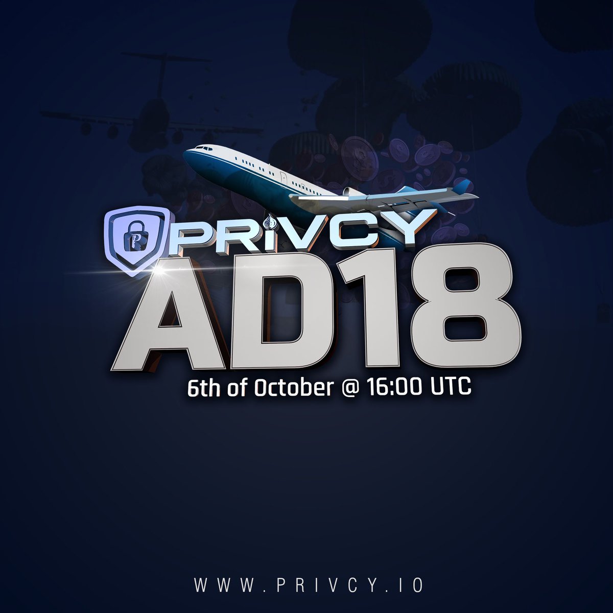 PRiVCY_COIN's tweet image. #Airdrop 18 is landing saturday 10/6/18 @ 16:00UCT! Make sure to have all Mandatory Tasks completed 24 hours prior on 10/5/18. 
Only 3 #Airdrops to go!!

#PRiVCY #PRiVCY_COIN #PRIV $PRiV @testament @chuckfcknbilly @_ericpeterson_ #AD18 #TOR #anonymous #altcoins #bitcoin #privacy
