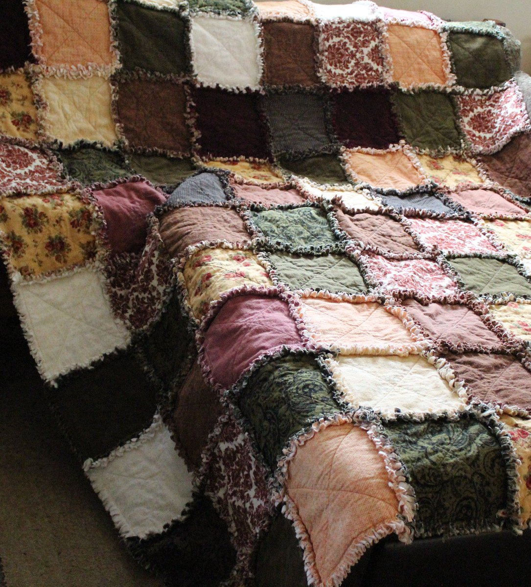 quilts_more's tweet image. Country Ragtime Quilt, Sofa Blanket, Flannel Covering, Cotton Blanket, Flannel Rag Quilt, Rustic Decor, Green, Beige, Yellow, Rust, Brown tuppu.net/a0f4e1ff #ImagineQuiltsAndMore #Etsy #SofaThrow