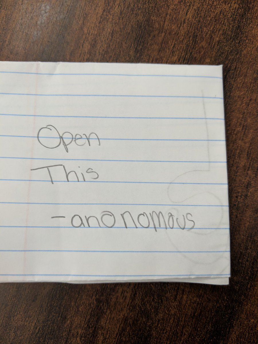 MrCorleyMath's tweet photo. They JOYS of teaching 8th grade. A student left this on my podium for me. #teacherproblem #onlyinMS #iteachmath #wheretostart https://t.co/9nelH0bstC